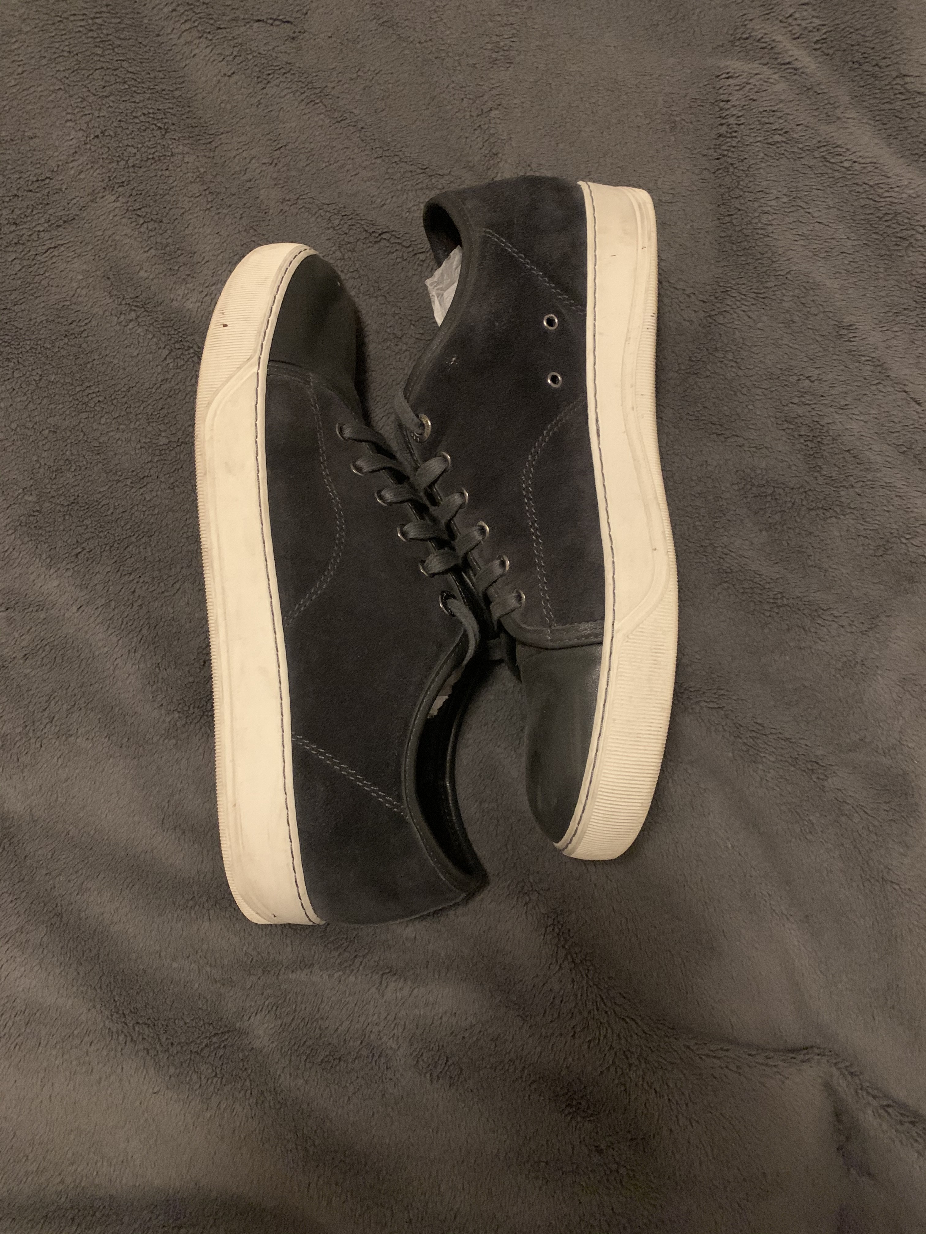 Cap toe patent leather sneaker - 4