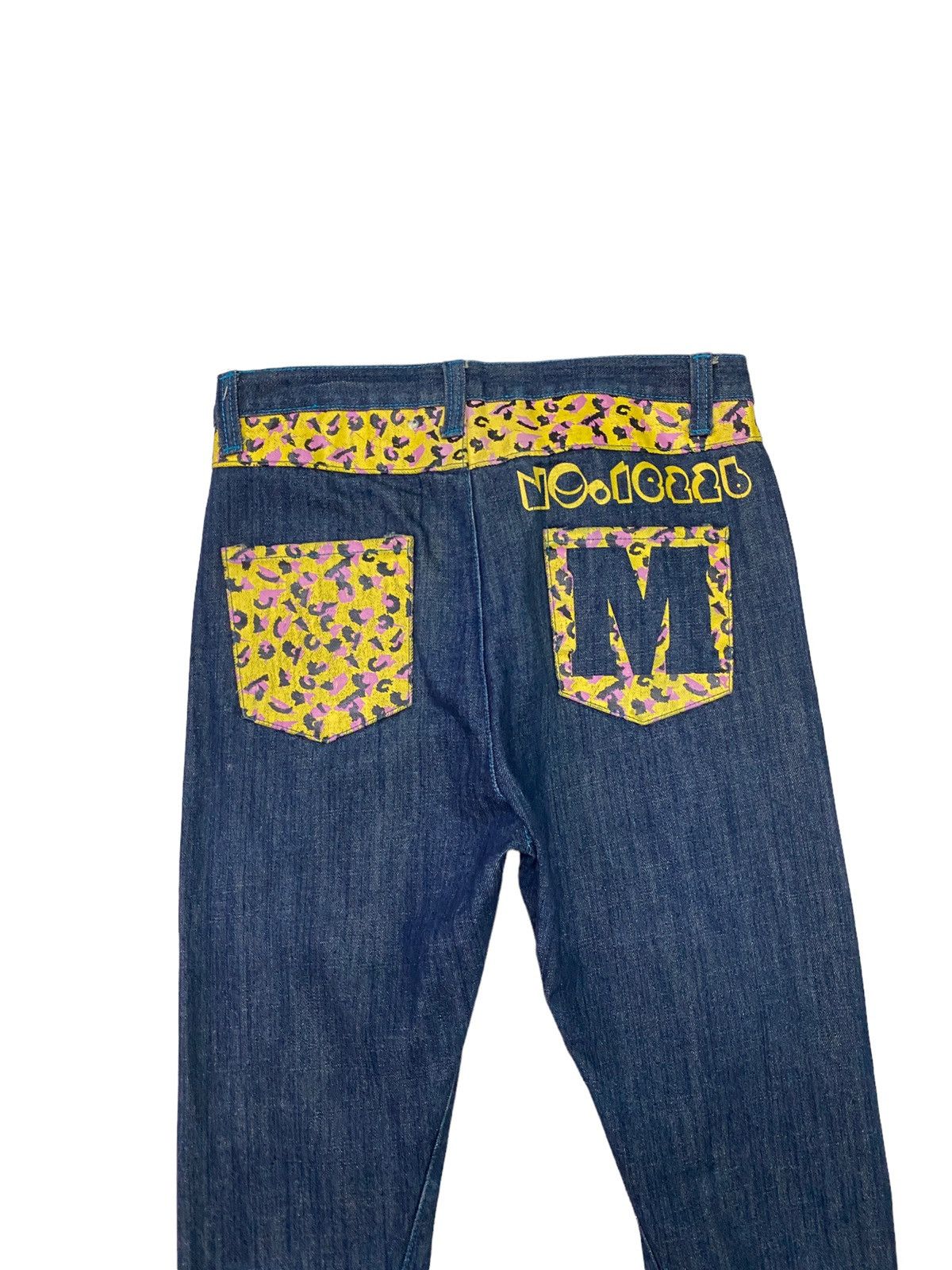 Vintage CLASH!! MPLQ Daicock Printed Denim Jeans S45k - 11