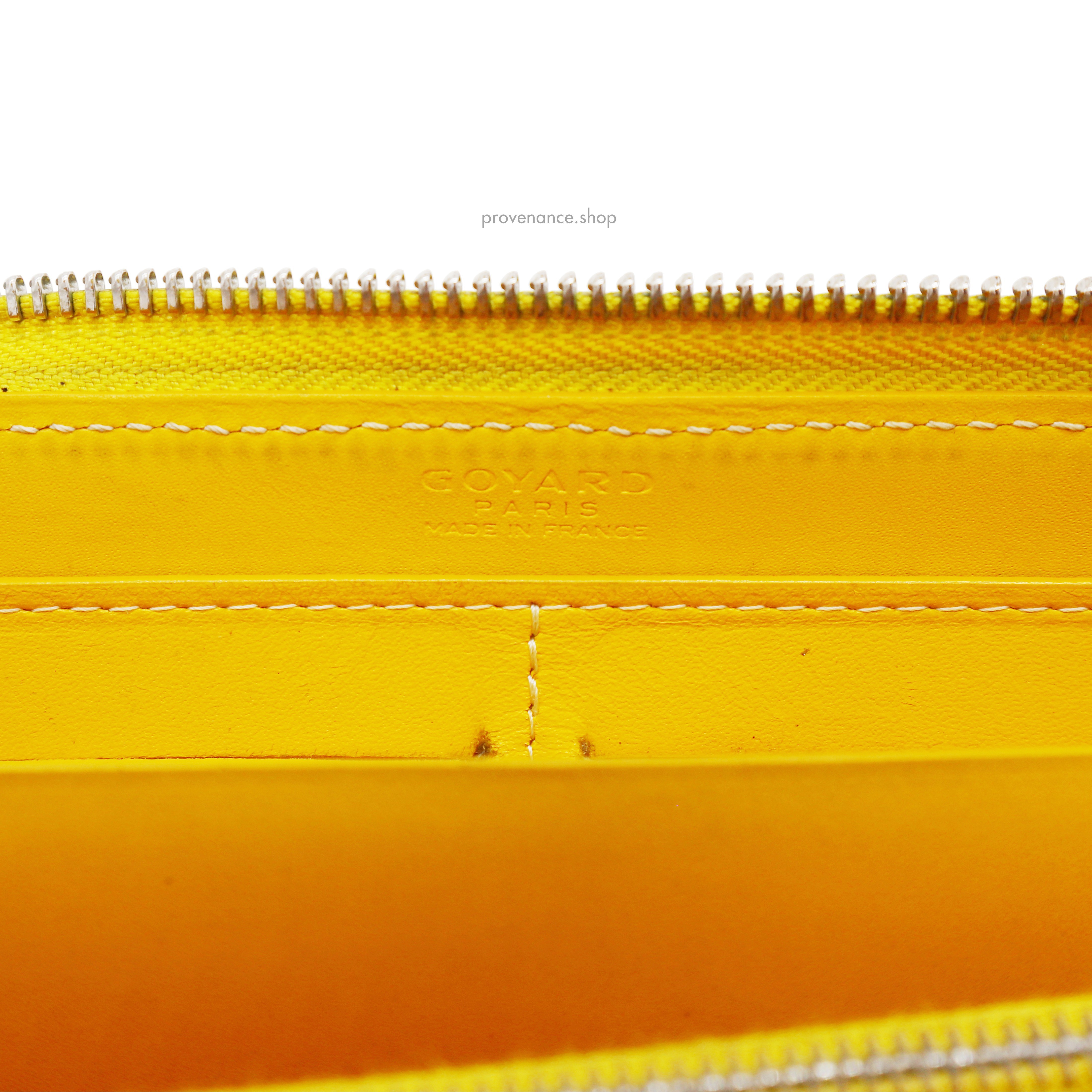 Goyard Matignon Zipped Wallet - Yellow Goyardine - 7