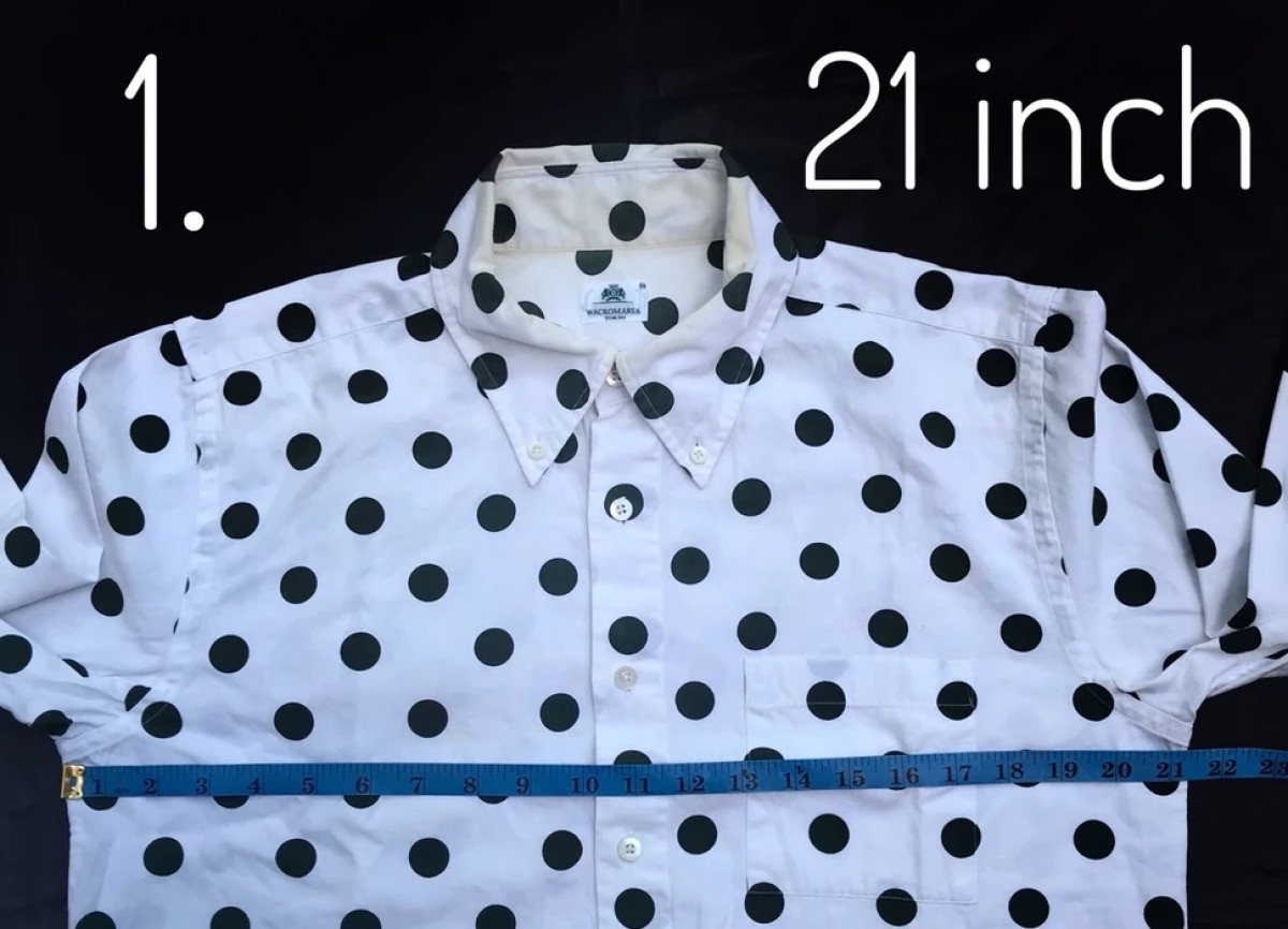 SS08 Green Polka Dots Blues Skull Button ups - 7