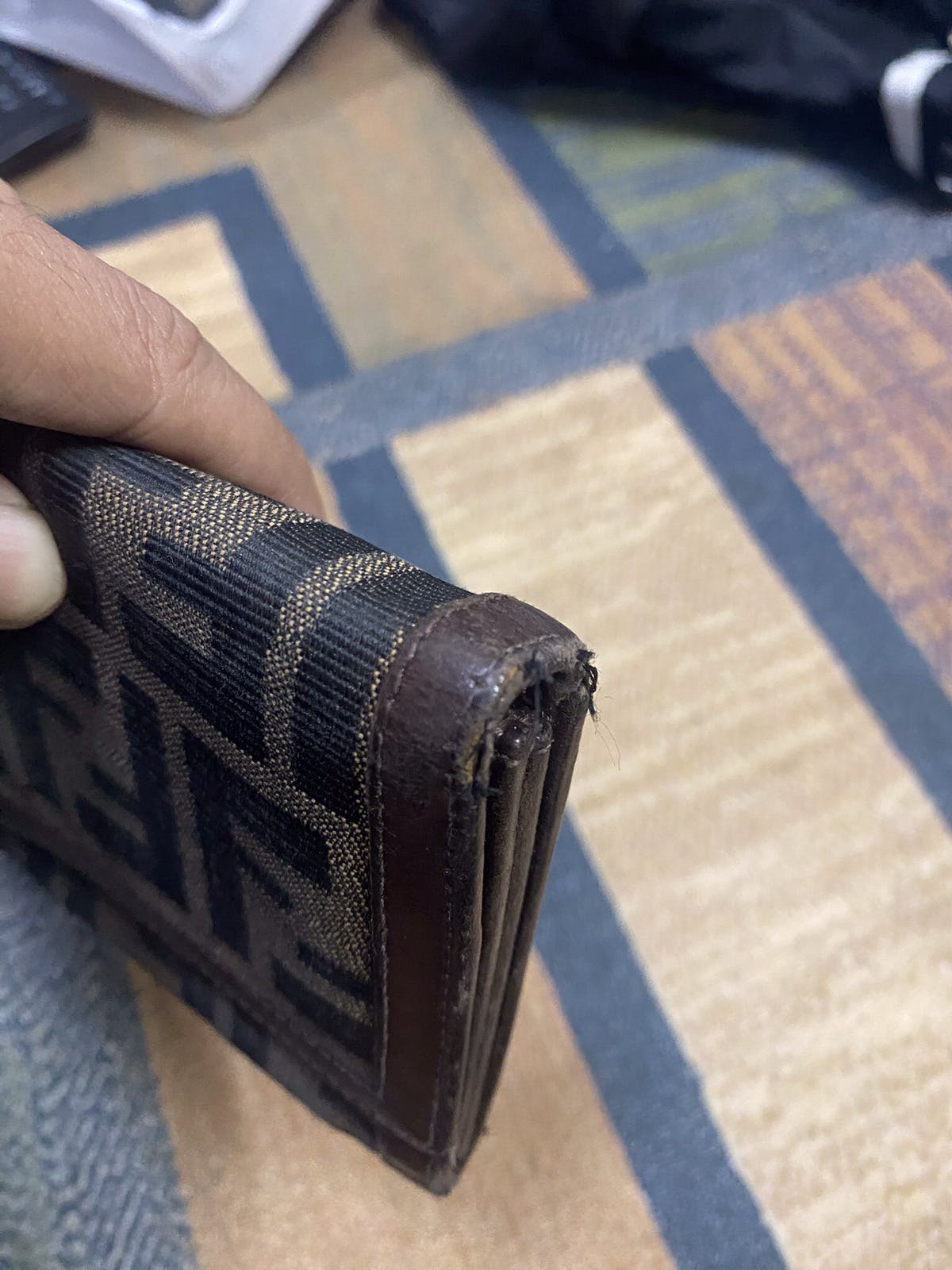 Authentic Fendi Zucca FF Monogram Long Wallet Clip - 7