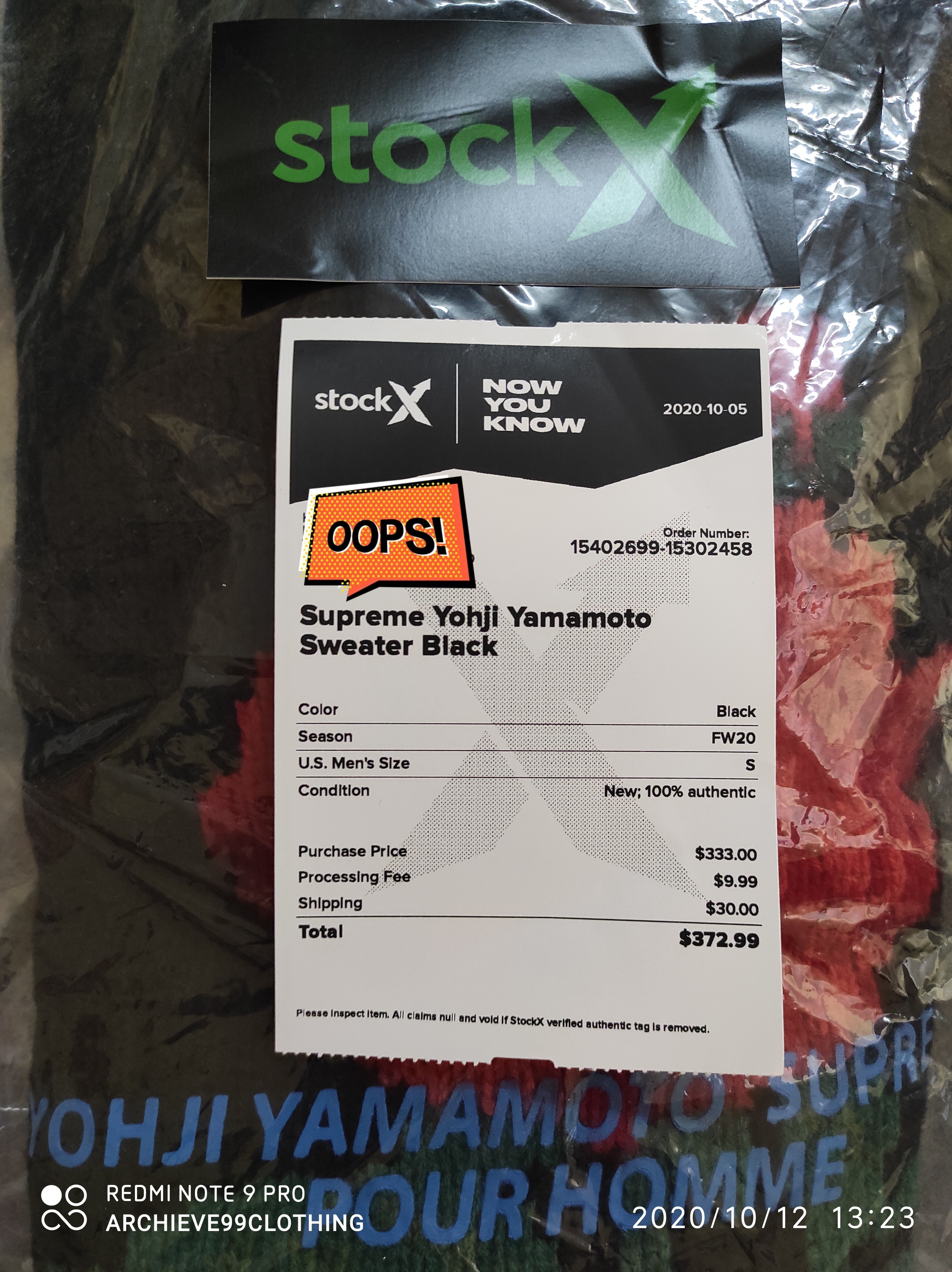 Supreme x Yohji Yamamoto Black Rose Sweater - 3