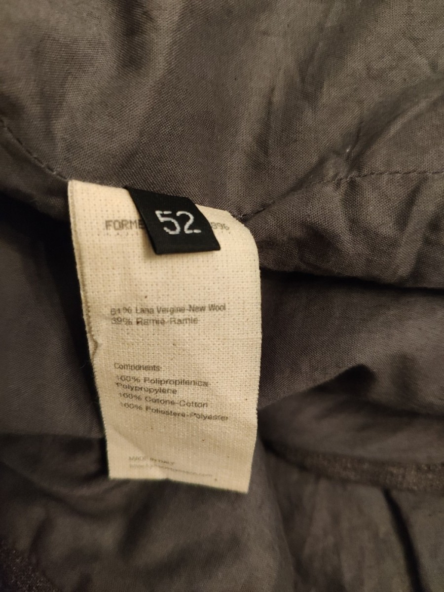 Forme D Expression - Grey wool + ramie work jacket. Like Yamamoto or Noten - 7