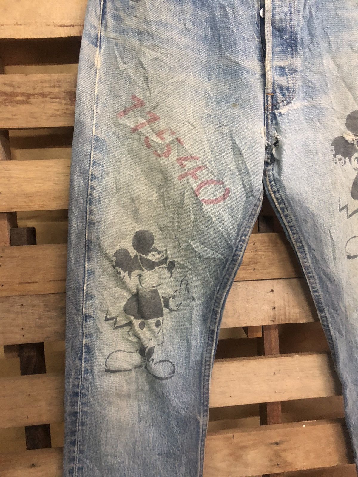 Rare Limited Edition 1997 Levi’s X Mickey Mouse Distressed - 13