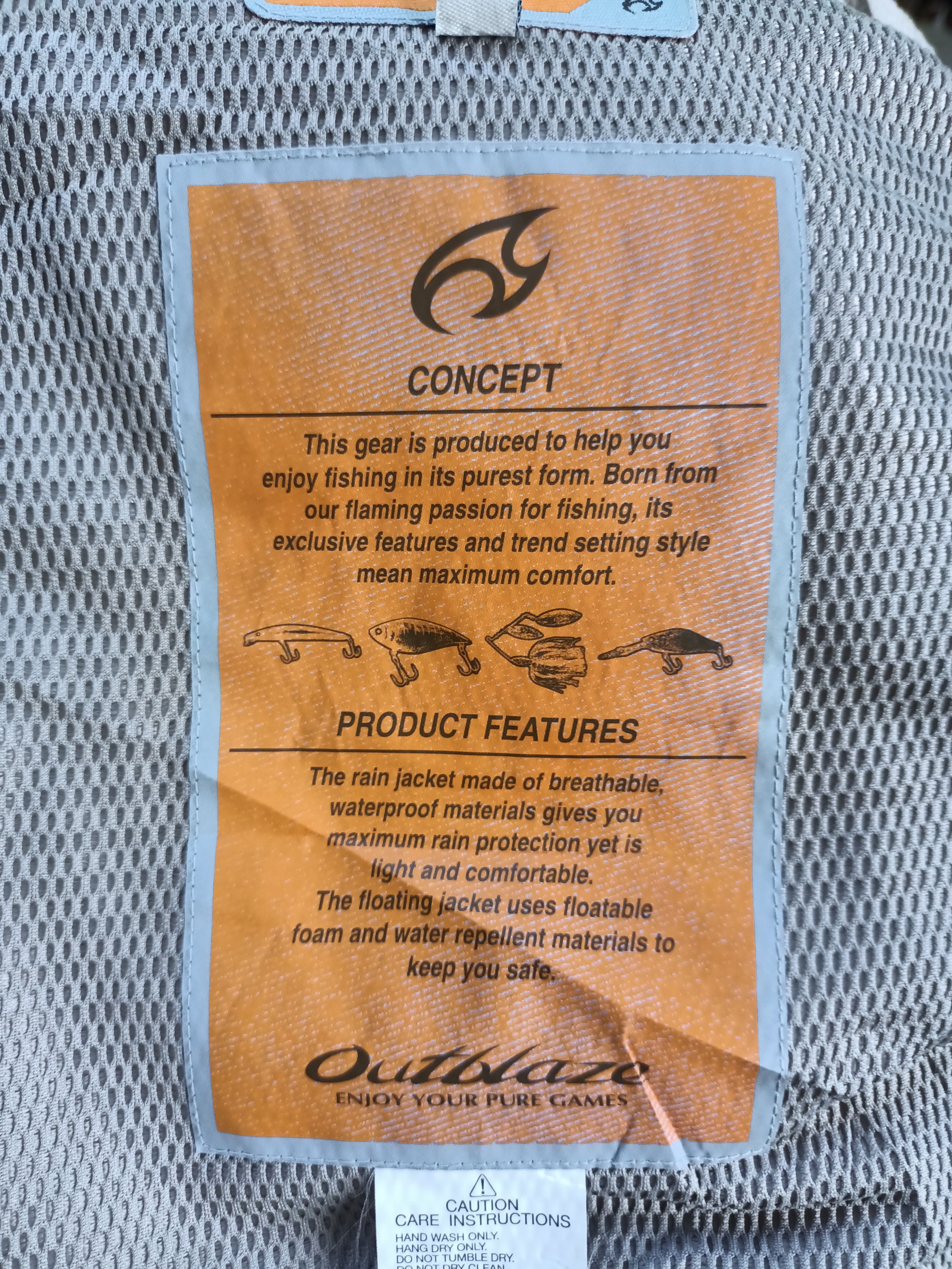 Concepts - OUTBLAZE CONCEPT Breath Magic Waterproof Fishing Gear Jacket - 18