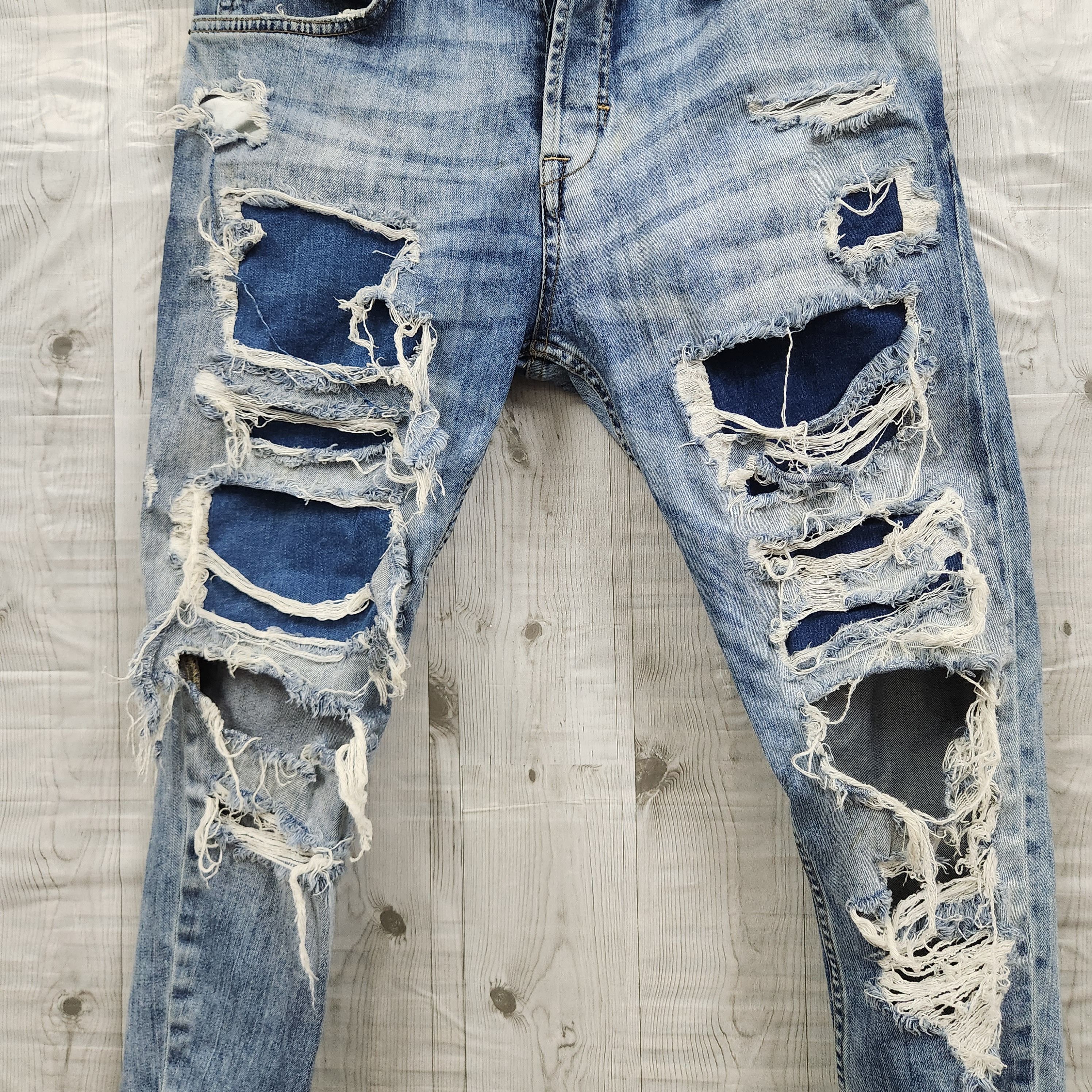 Ripped Denim Distressed Zara Man Jeans - 5