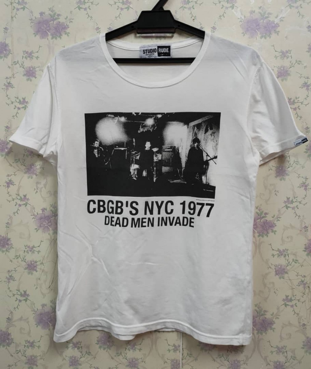 Band Tees - CBGB'S NYC 1977 Dead Man Invade T - 1