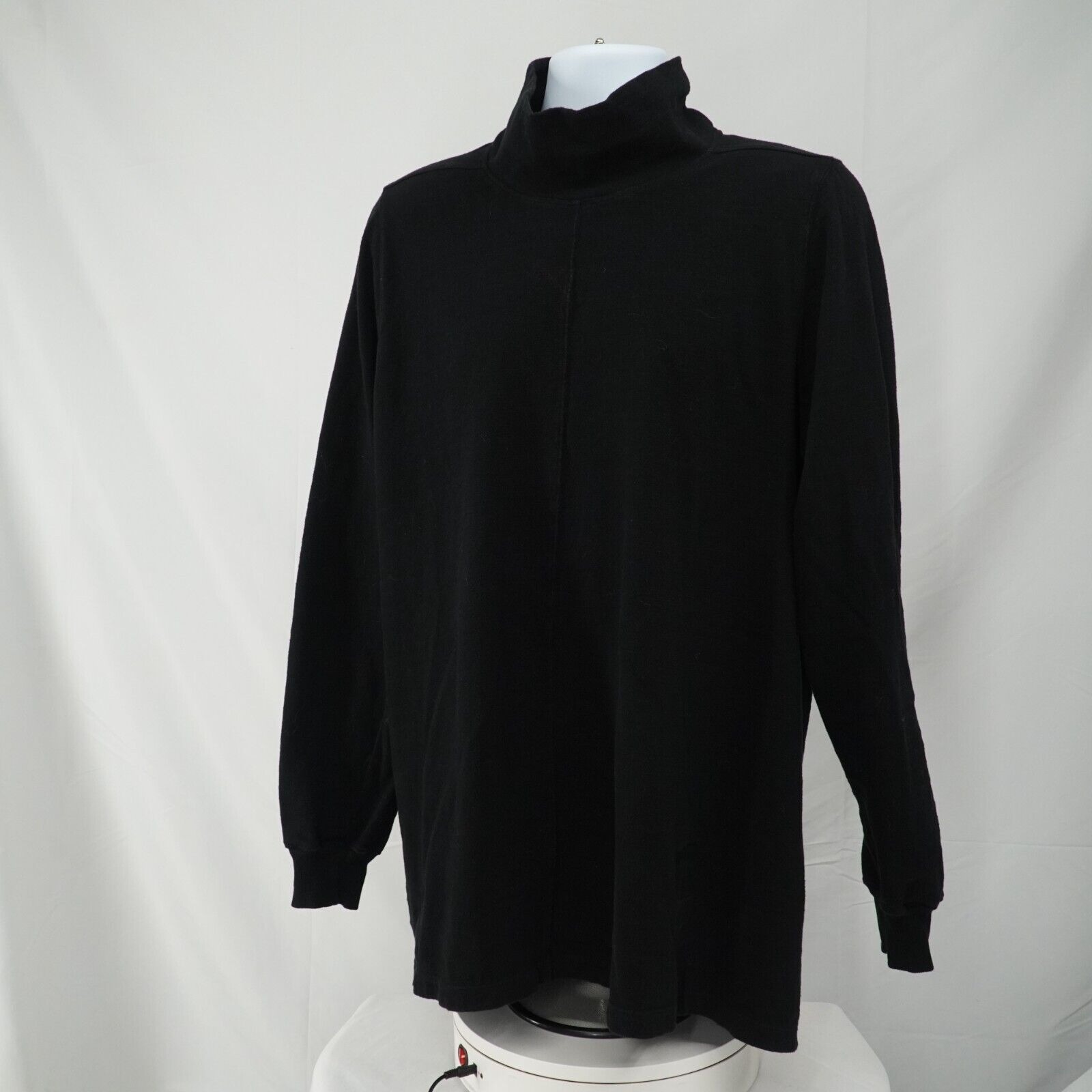 Rick Black Turtleneck Sweater Size Medium FW17 Glitter - 22