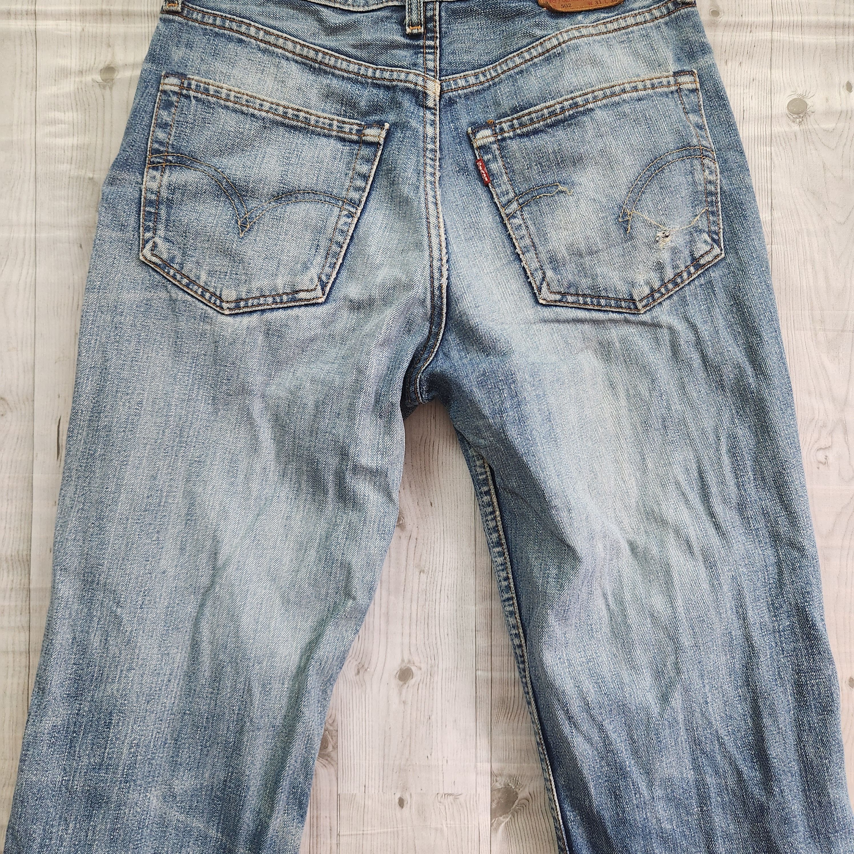 Levis 502 Vintage Distressed Ripped Denim Jeans Year 2002 - 16