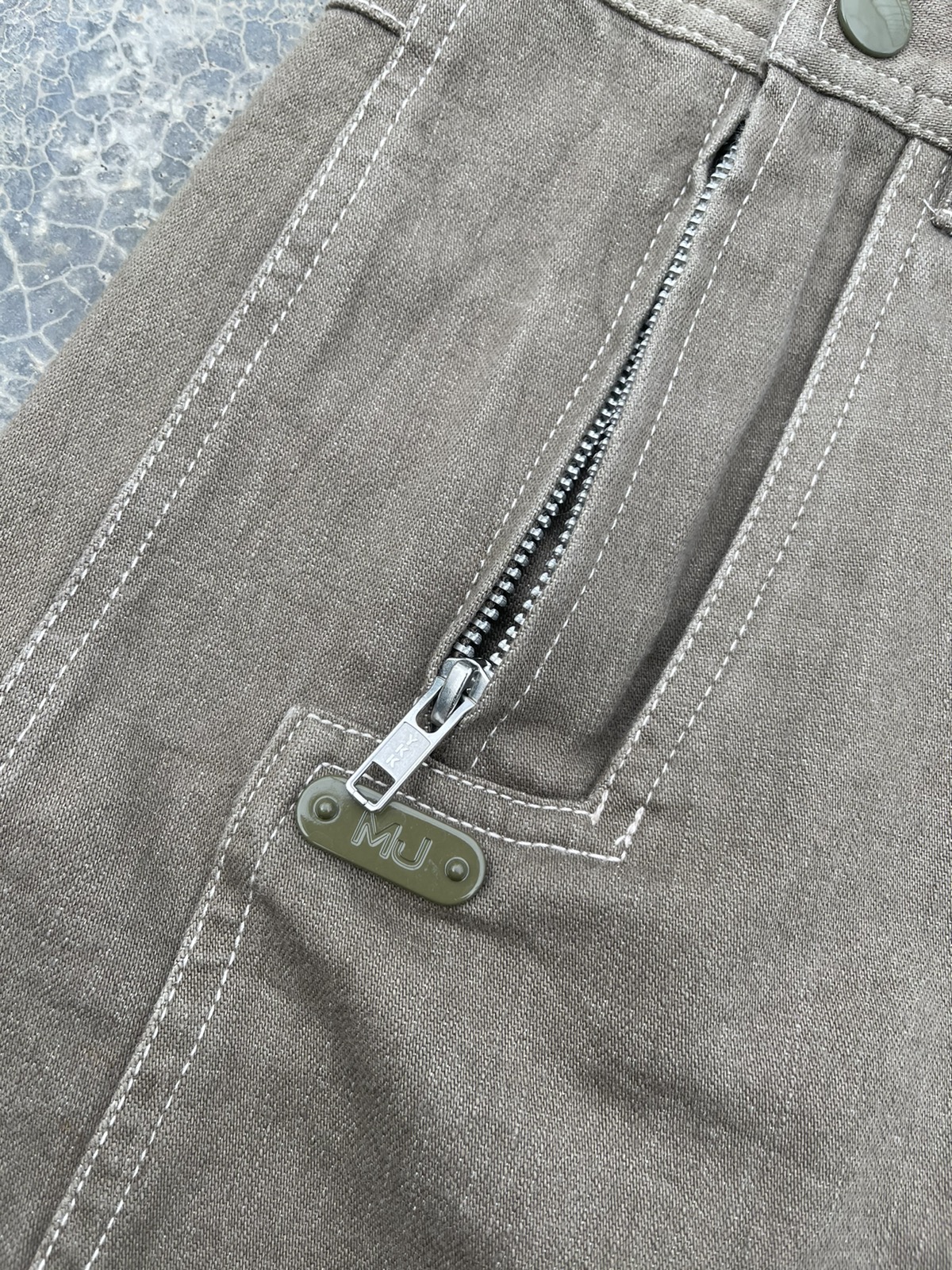 Marc Jacobs Brown Zipper mini denim skirt - 8