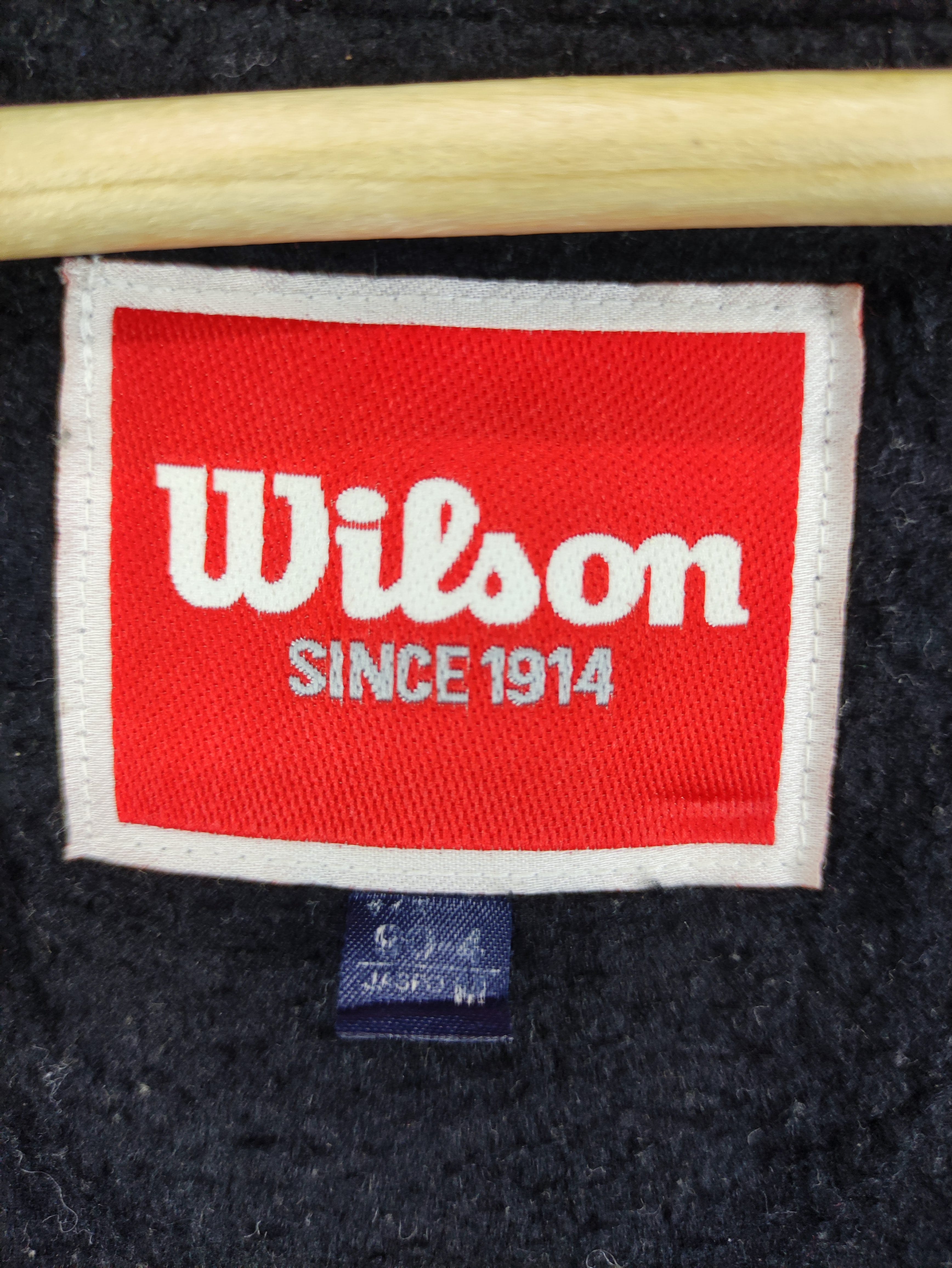 Vintage Wilson Jacket Snap Button Hoodie - 5