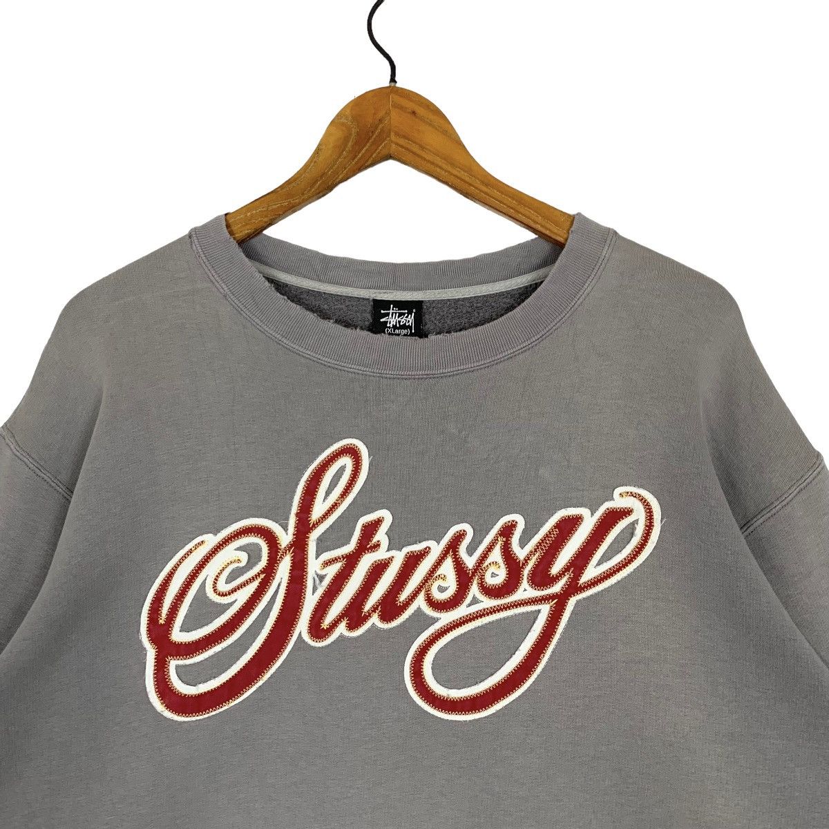 Vintage Stussy Big Logo Crewneck Sweatshirt SizeXL - 3