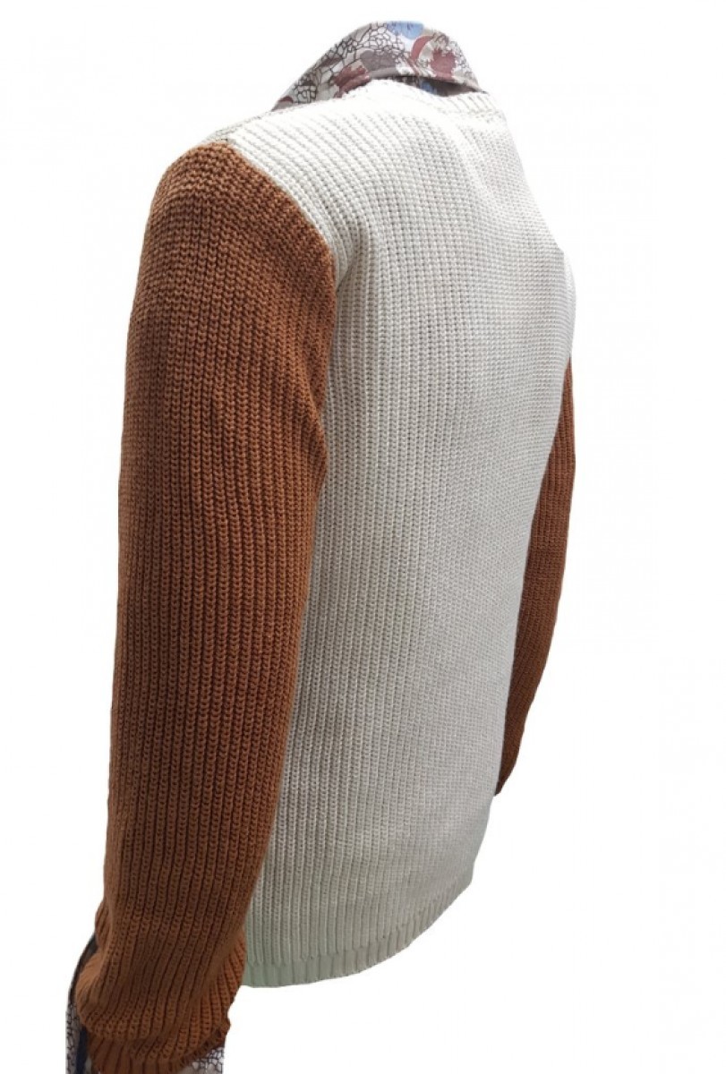 Imperial - BNWT SS20 IMPERIAL NATURAL BLOCK RIBBED SWEATER S - 9