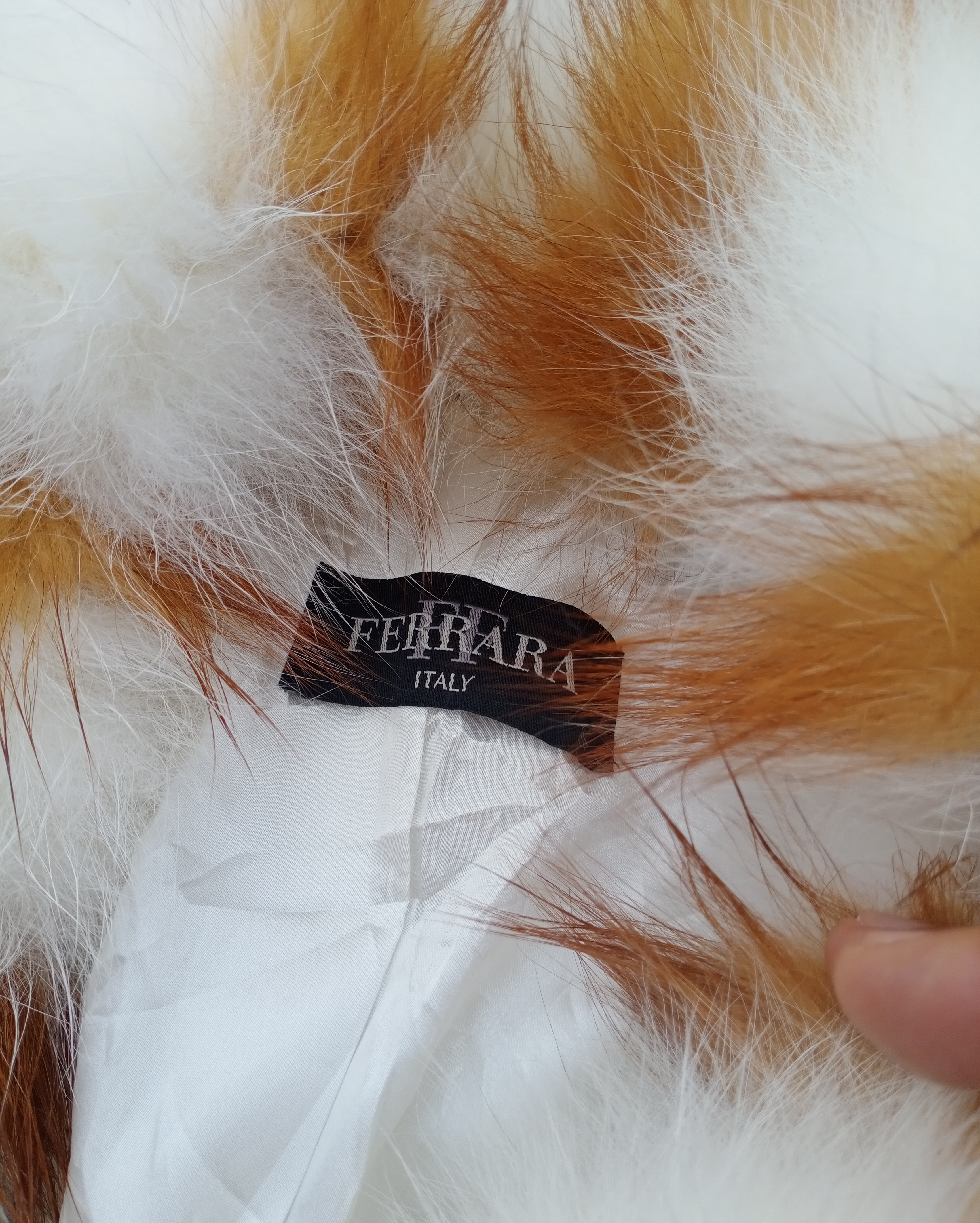 Italian Designers - Ferrara Italy Fur Coat Jacket Rabbit/fox Nice Design - 4