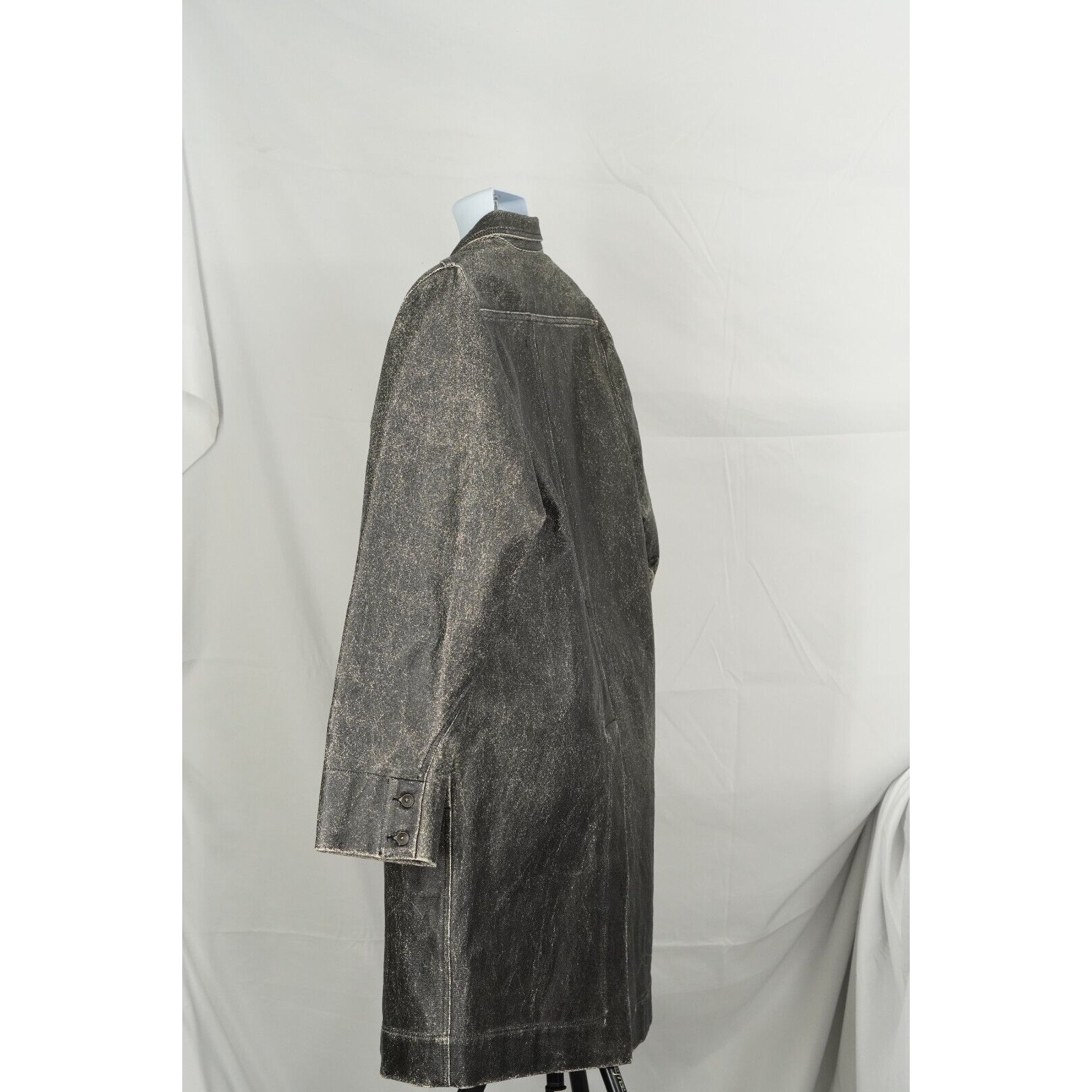 Rick Owens Canvas Trench Coat Waxed / Cracked DRKSHDW - Smal - 7