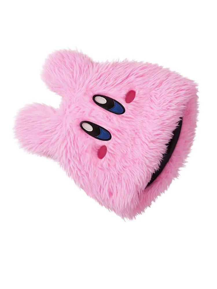 Japanese Cartoon Anime Kirby Beanie Hat Pink Hat Cute Y2K Warm Earflap Cap - 4