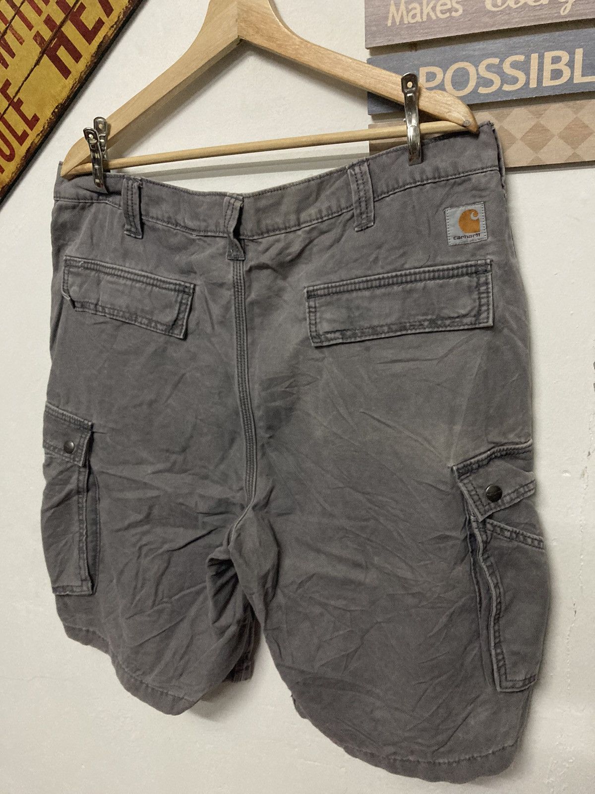 Vintage - Carhatt Relaxed Fit Cargo Short Pant Size 38 - 6