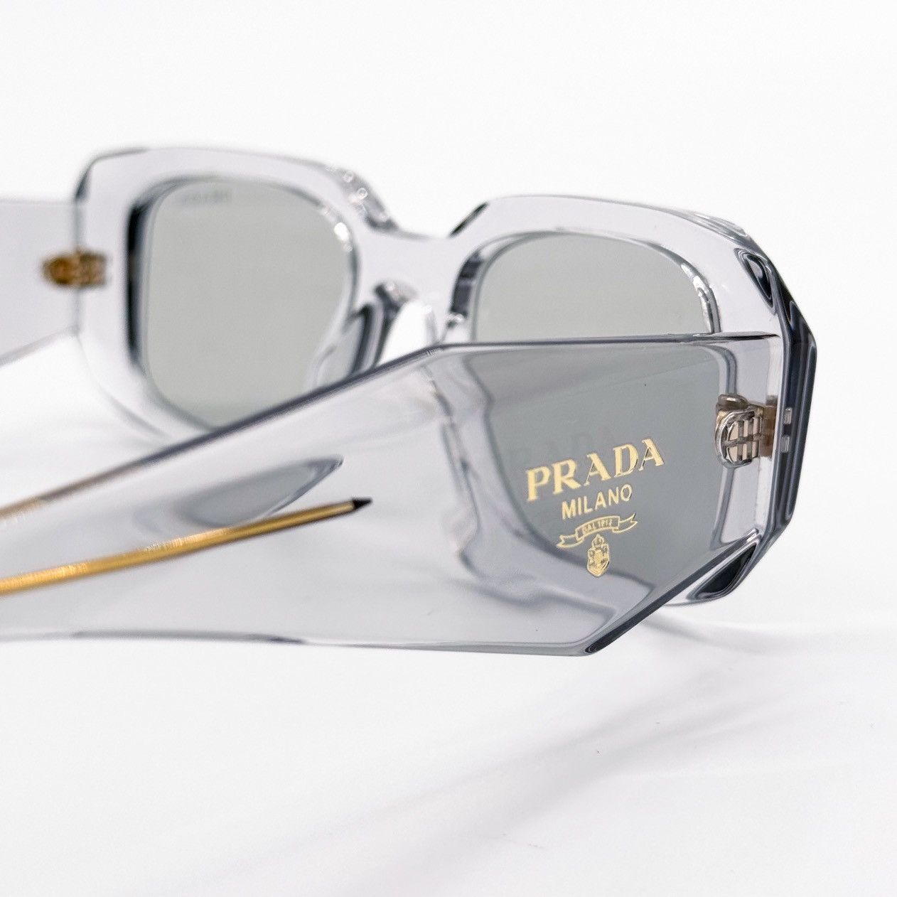 NEW PRADA PR17WS 12R30B GREY PR 17WS WOMEN SUNGLASSES - 8