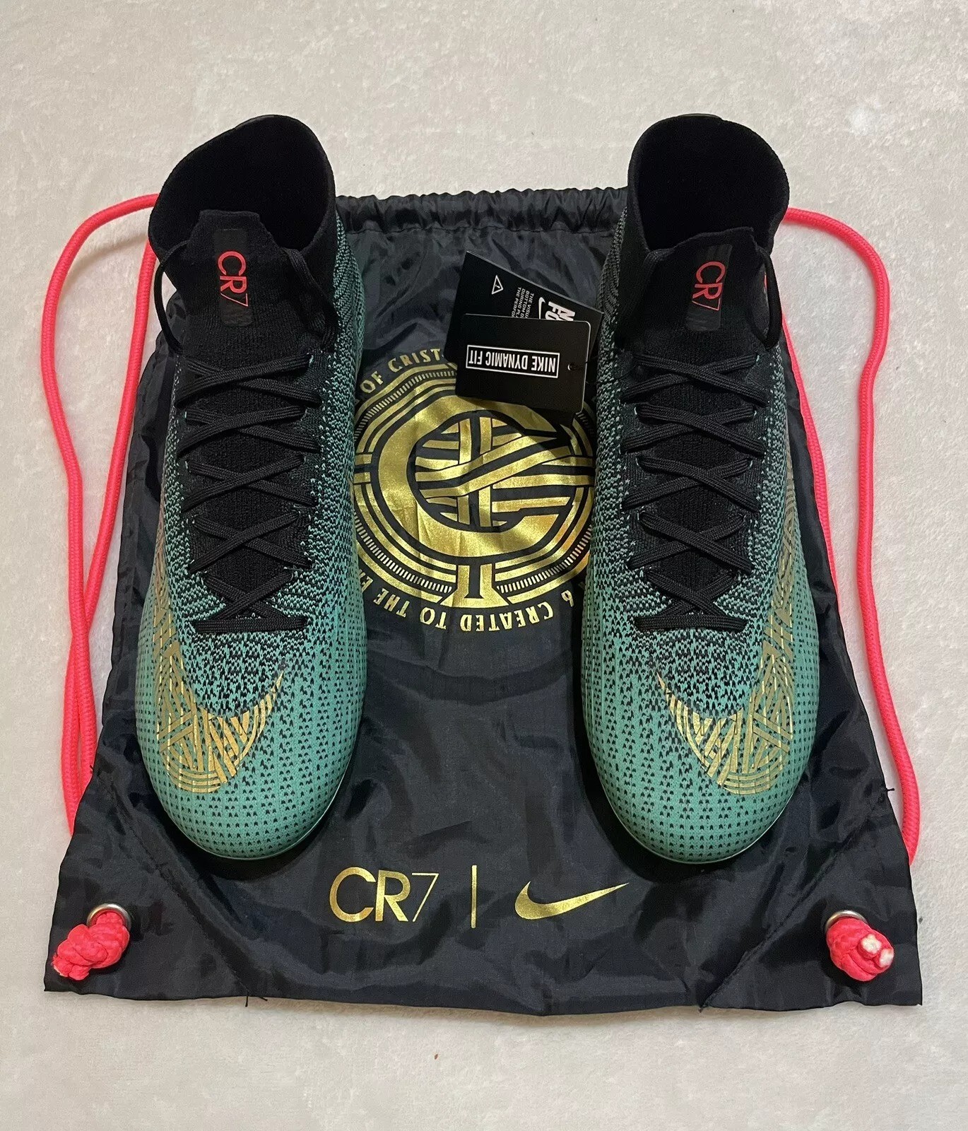 Nike Mercurial Superfly 6 Elite CR7 FG Black Clear Jade Authentic 100% - 3