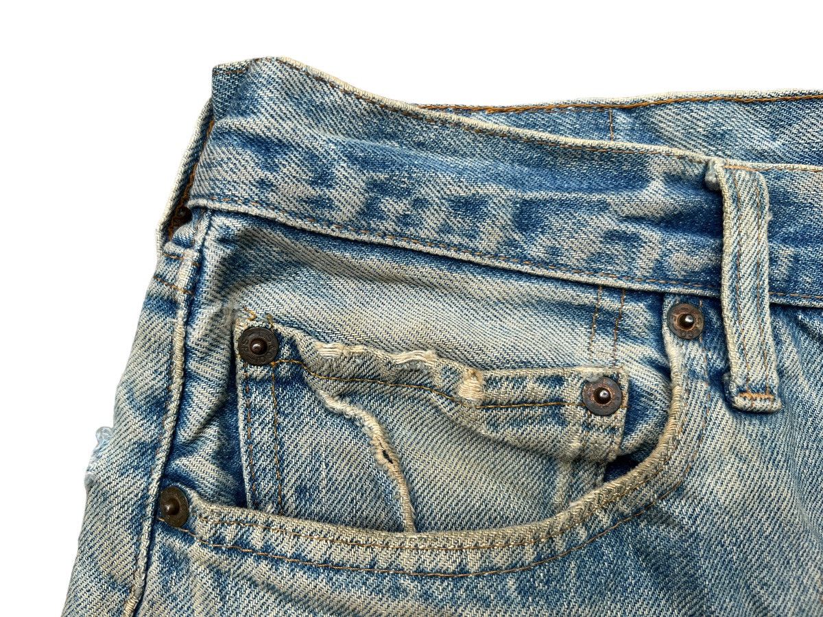 Vintage 70s Levi’s 501 Selvedge Distressed Denim Jeans 32x31 - 6