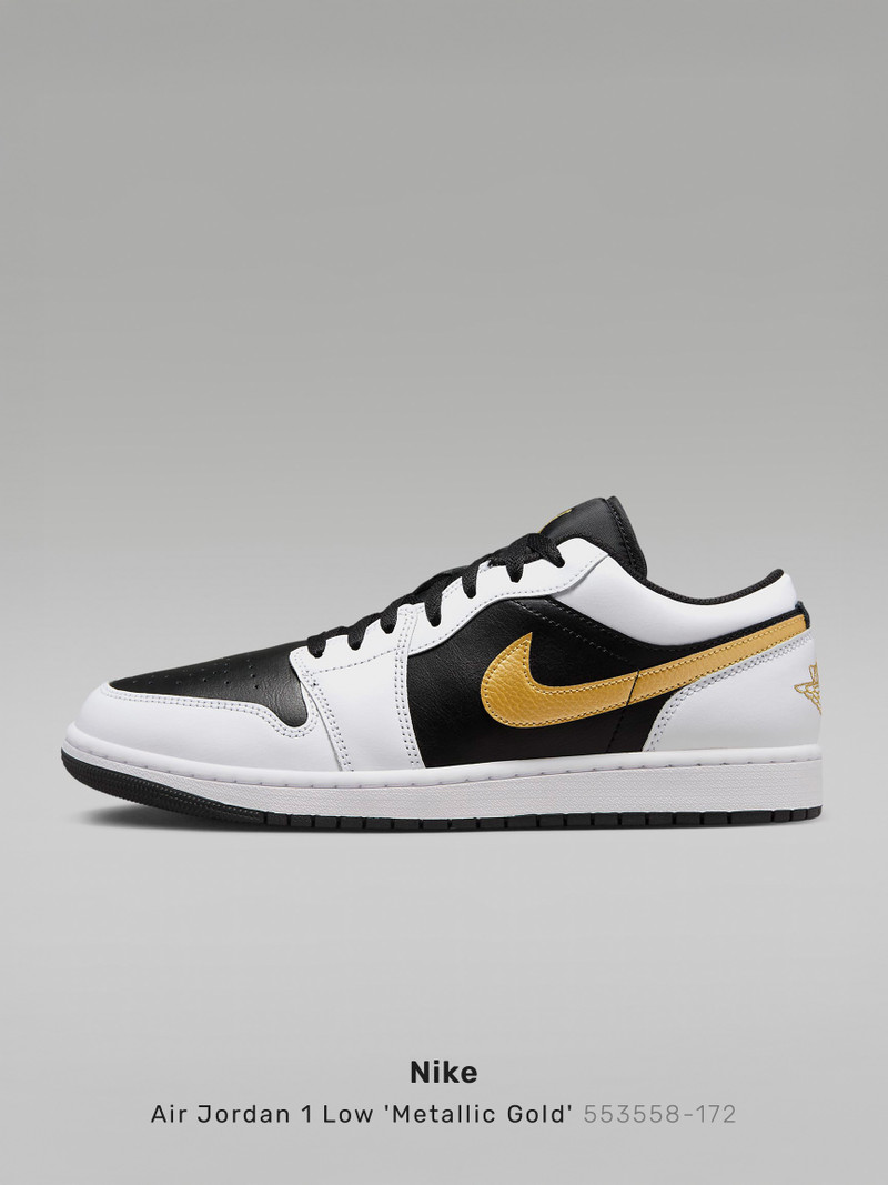 Nike Air Jordan 1 Low 'Metallic Gold' 553558-172 - 1