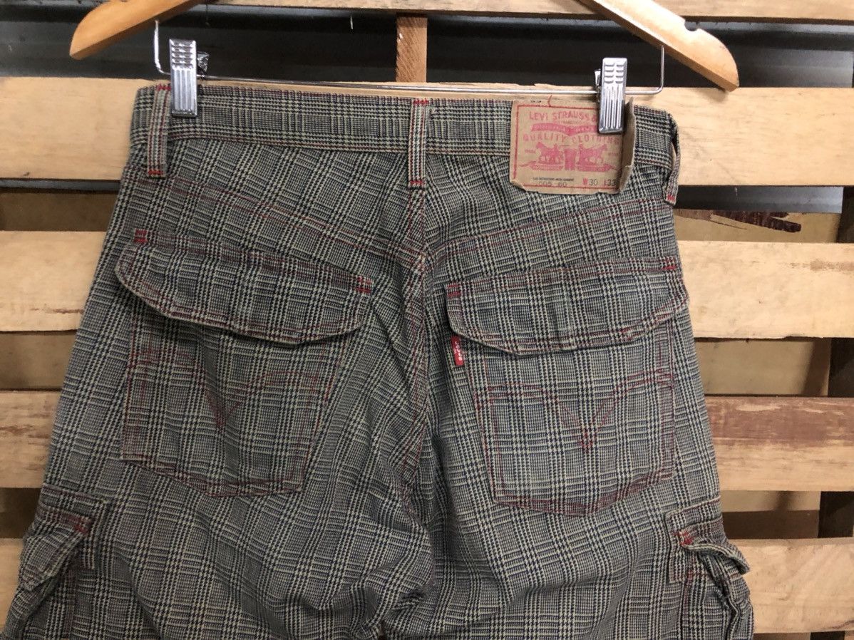 Vintage Levi’s 505 Tartan Cargo Denim Jeans - 6