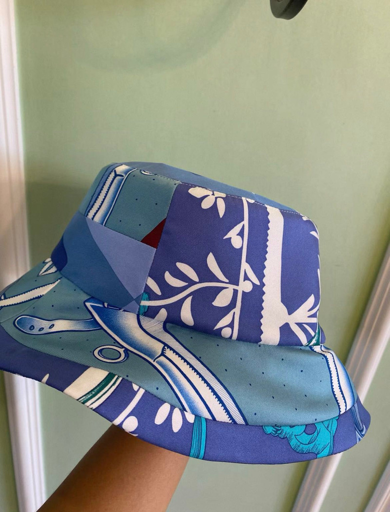 Hermes silk fisherman's hat - 1