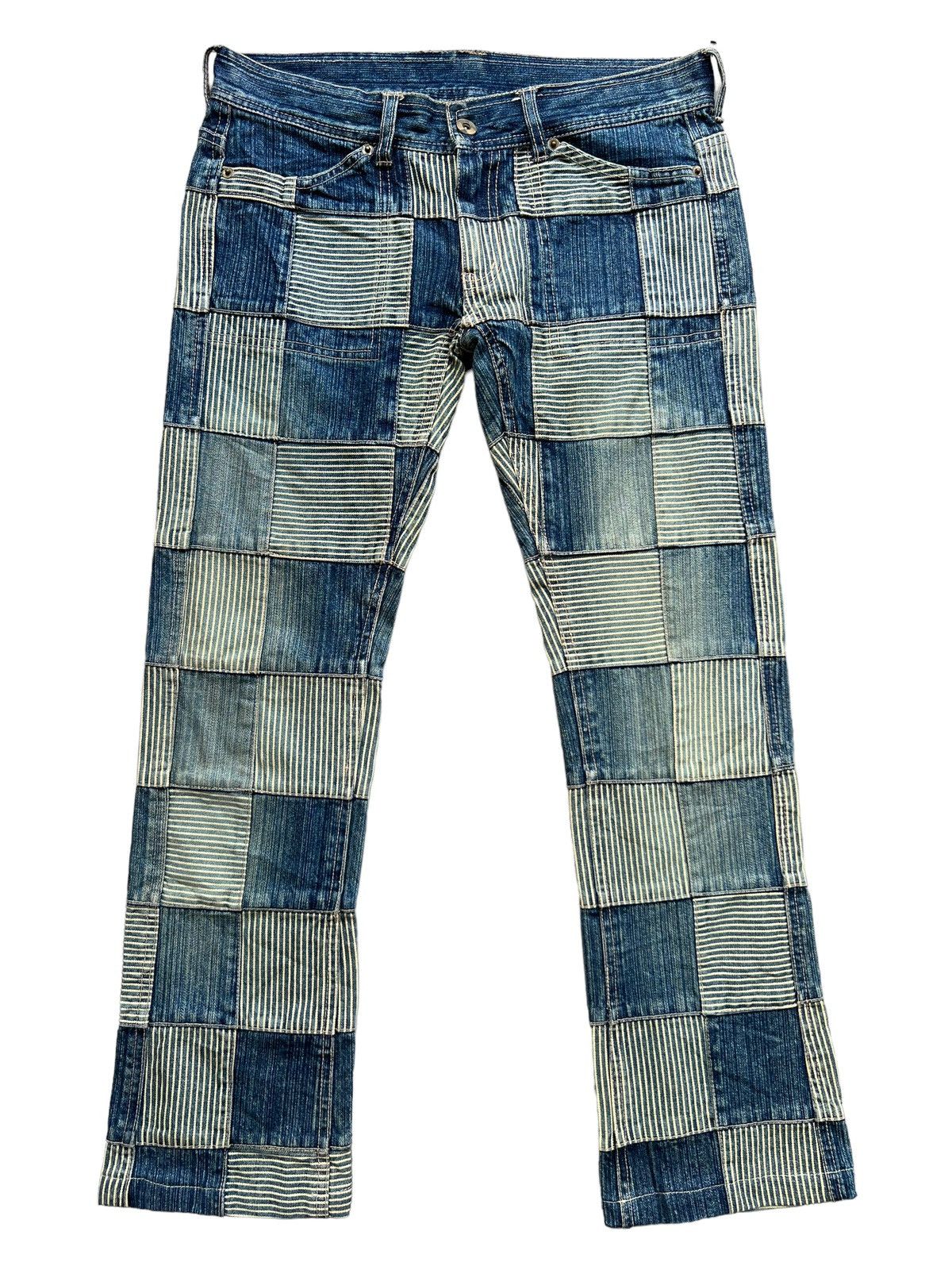Japanese Brand Inspired by Kapital Patchwork Jeans 31x28.5 - 2