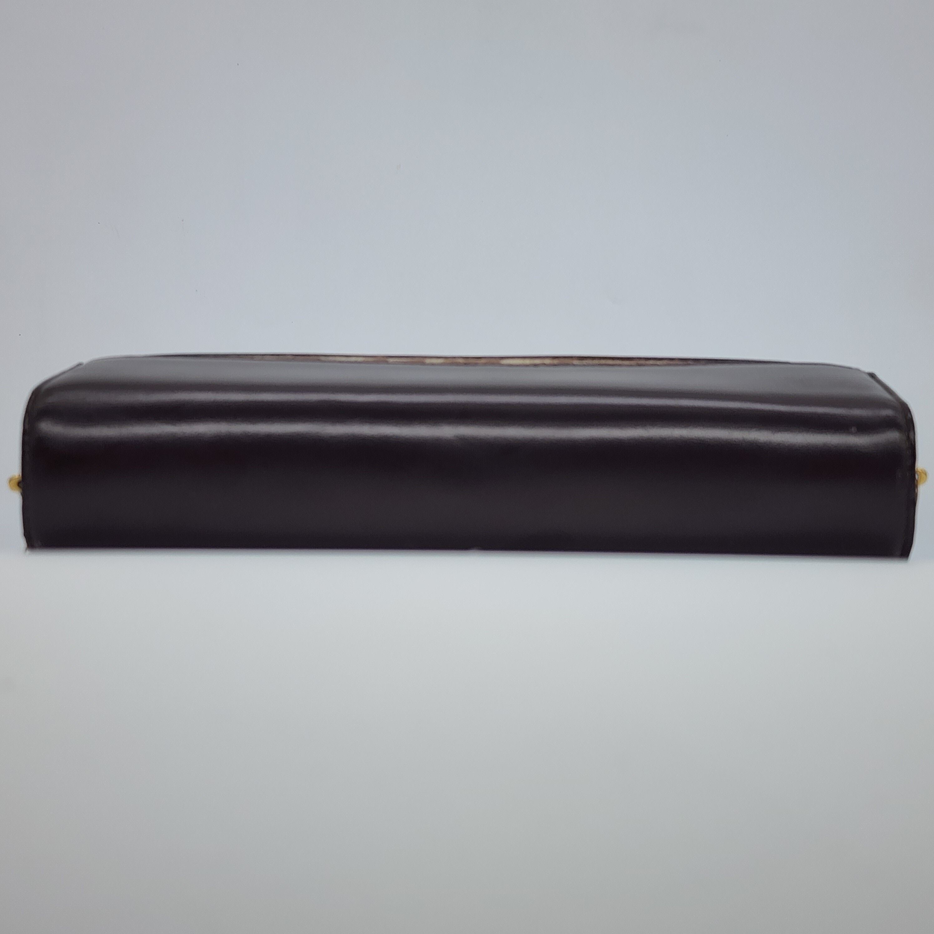 Dior - Brown Leather w/ Oblique Detail Shoulder Bag - 4