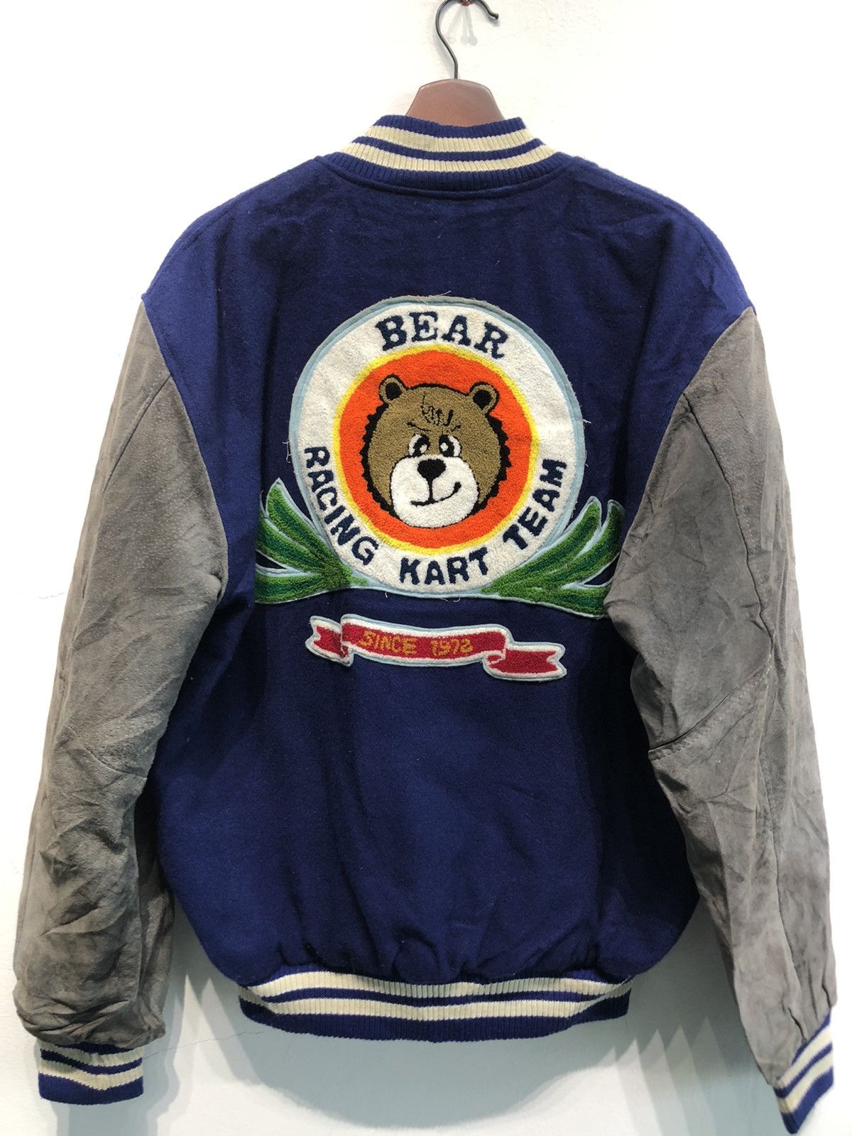 Vintage - Bear Racing Kart Team Varsity Jacket - 1