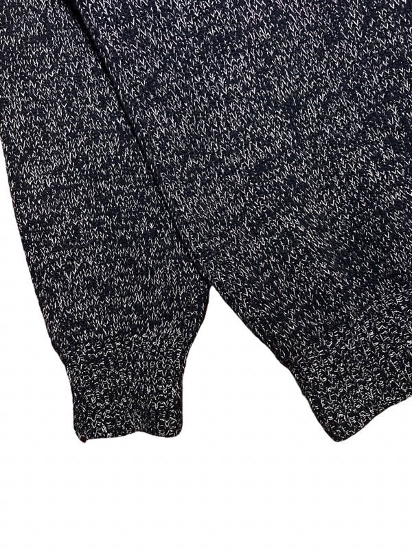 Contrast-knit zip-up turtleneck sweater - 3