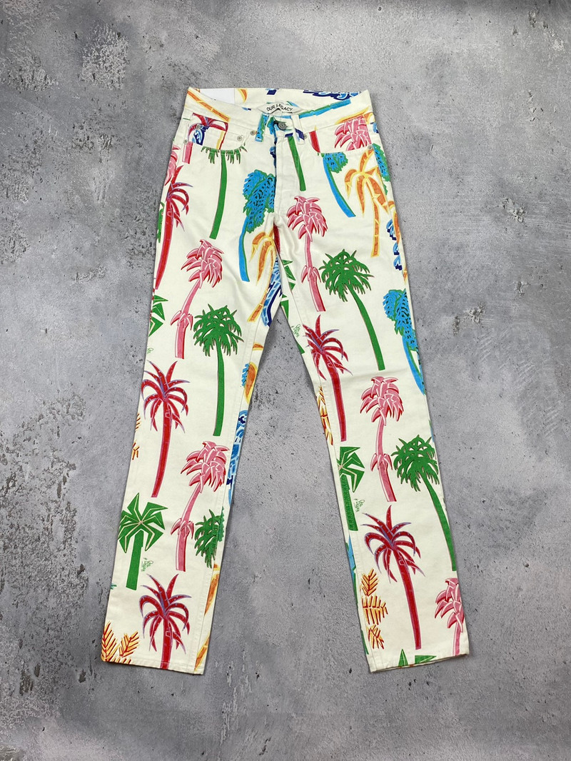 Our Legacy graffiti palms denim jeans logo pants spray - 1