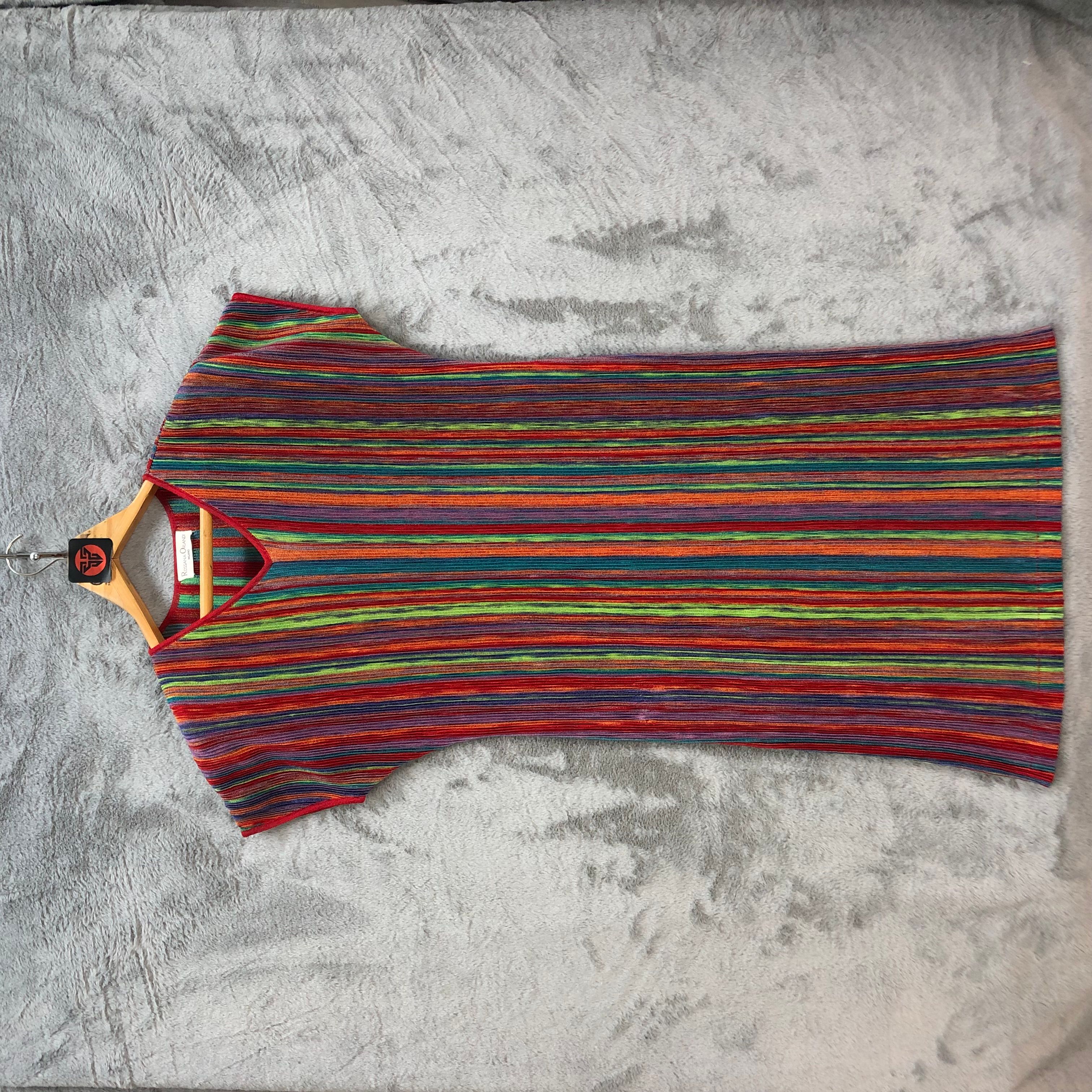 Designer - Vintage Rossana Orlandi Multicolor Pleated Dress #6437-67 - 1
