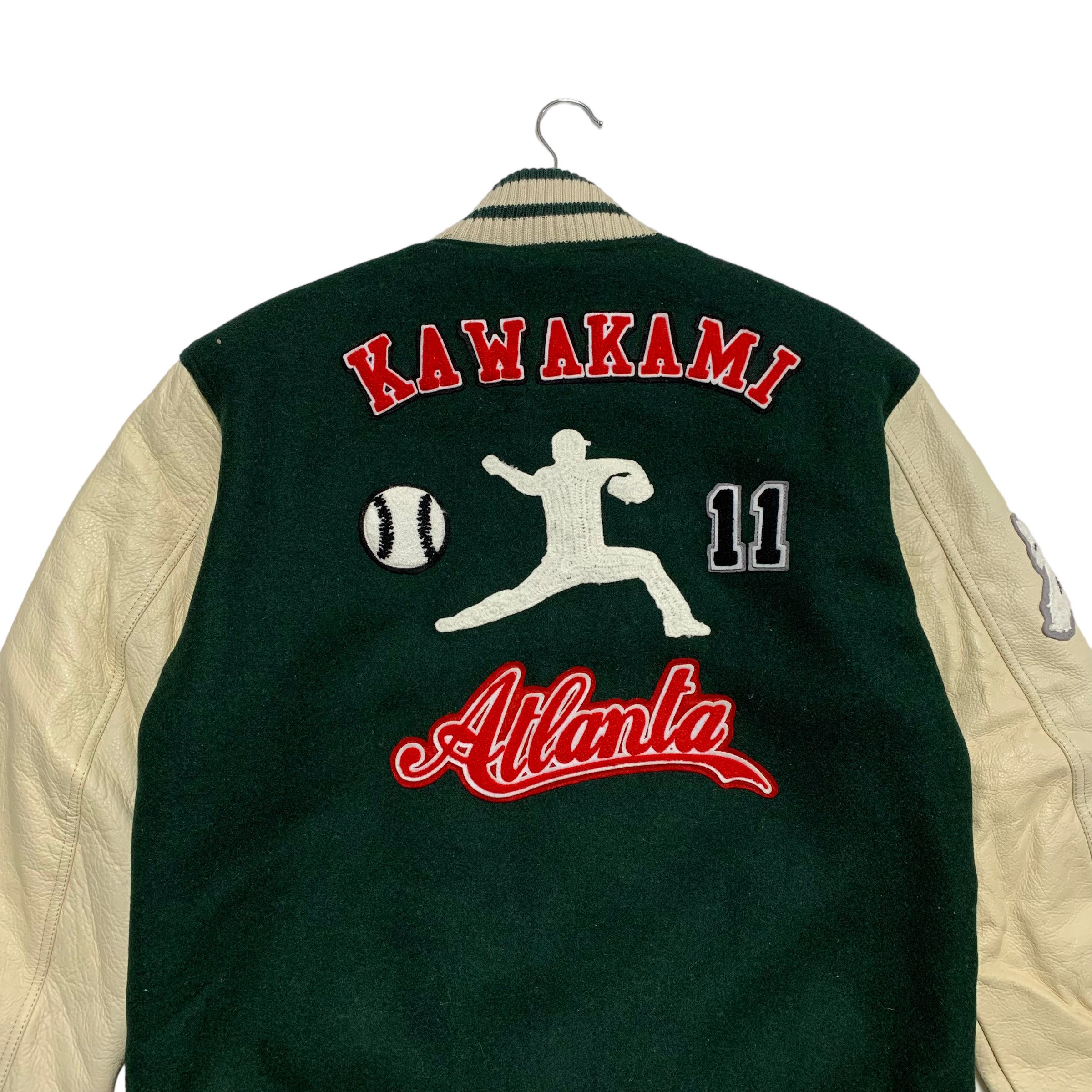 Kawakami MLB Atlanta Brave Baseball Varsity Jacket - 3