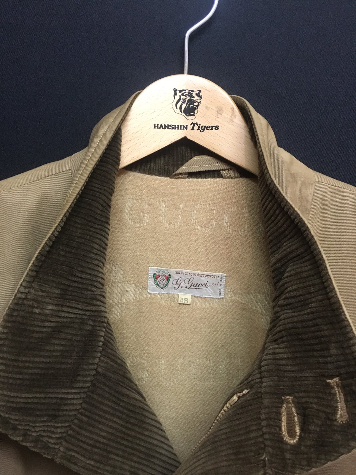 Vintage GUCCI Corduroy Sleeve Jacket - 8