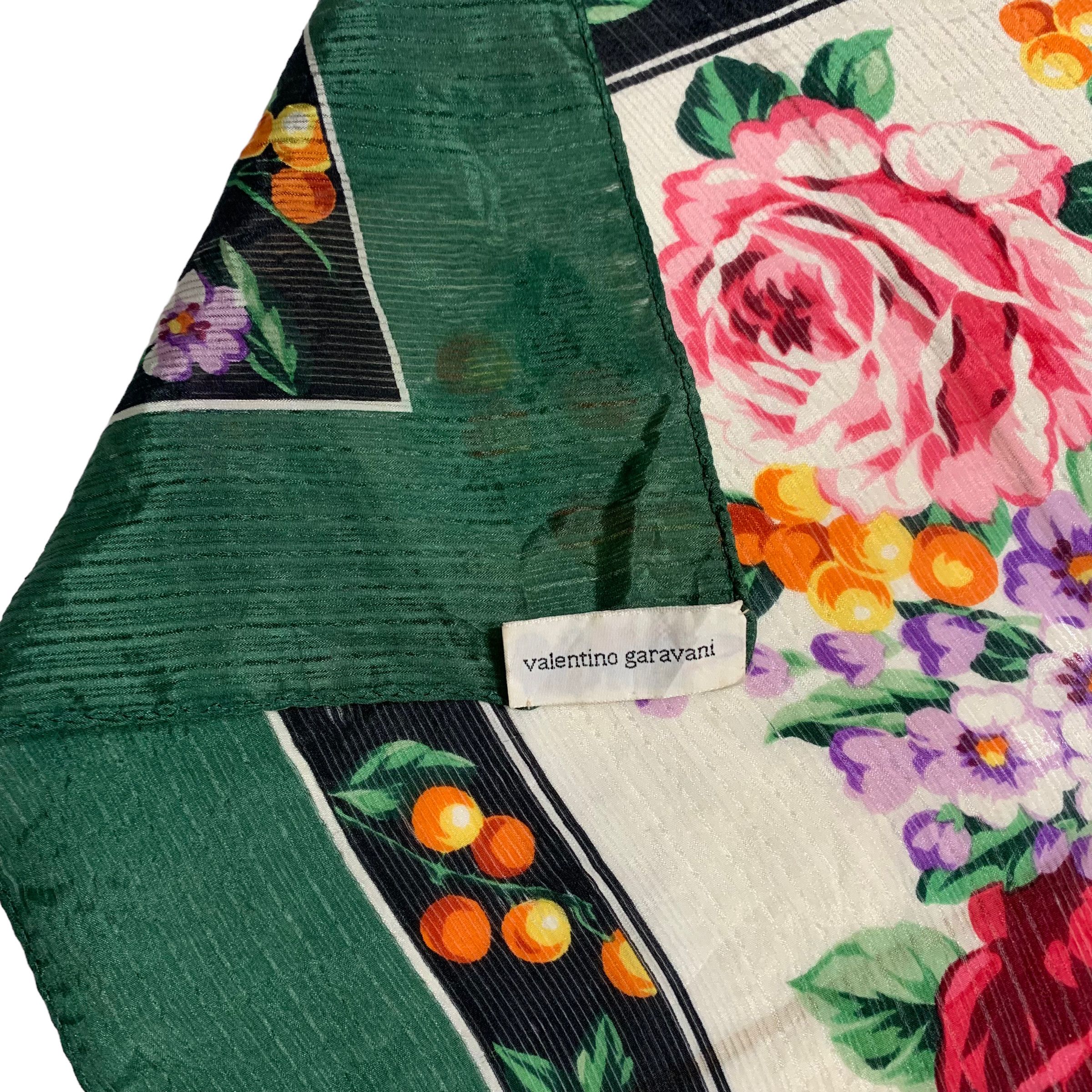 Valentino Garavani Silk Floral Scarf - 6