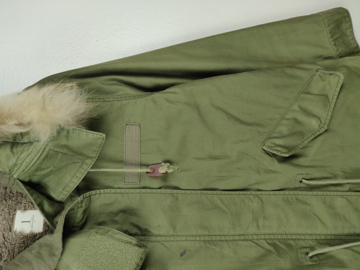 Adam et Rope - Fishtail Parka Long Jacket Fur Hoodie - 5