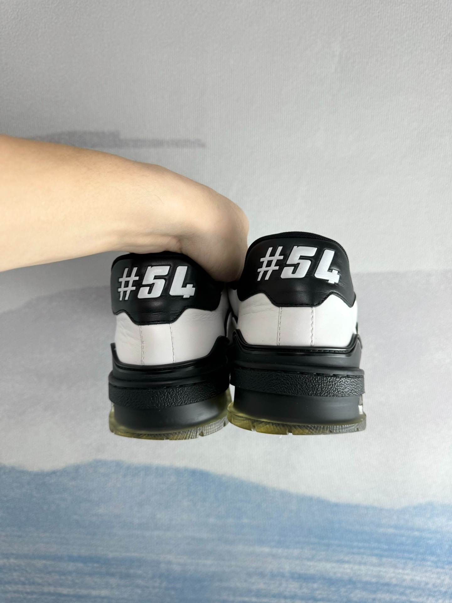 Louis Vuitton LV Trainer Black and White Panda Shoes - 4