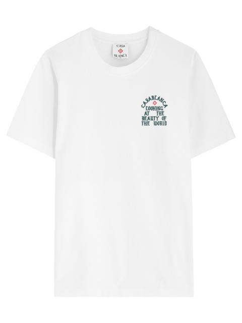 Casablanca The Beauty of the World Cotton T-shirt