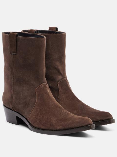 KHAITE Clive 35 suede ankle boots