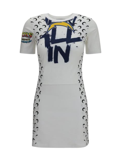 Marine Serre Marine Serre Women Fitted Recycled Jersey Dress
