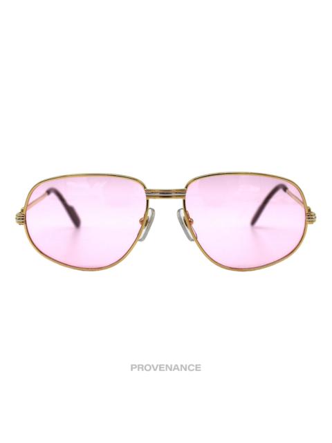 Cartier Cartier Romance Louis (Drake) Sunglasses - Gold Pink 54