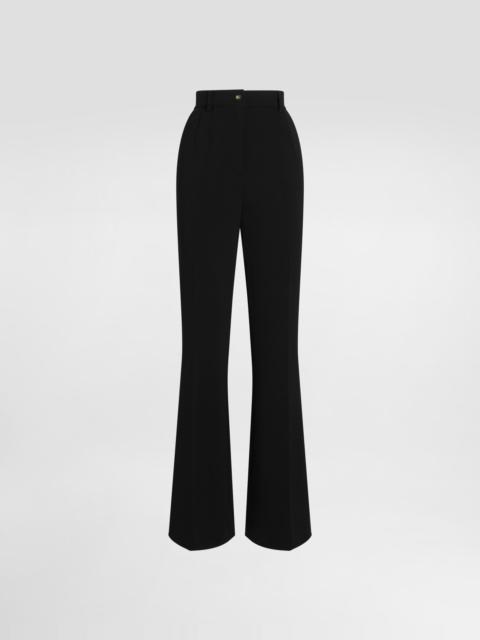 Dolce & Gabbana Flared jersey Milano rib pants