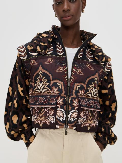 FARM RIO Winter Ainika Brown Puffer Jacket