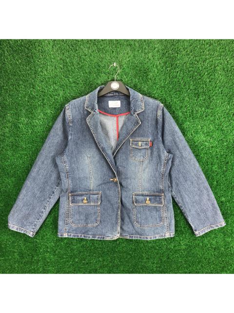 Other Designers Vintage - Vintage 90's Crocodile Ladies Denim Coat Jacket