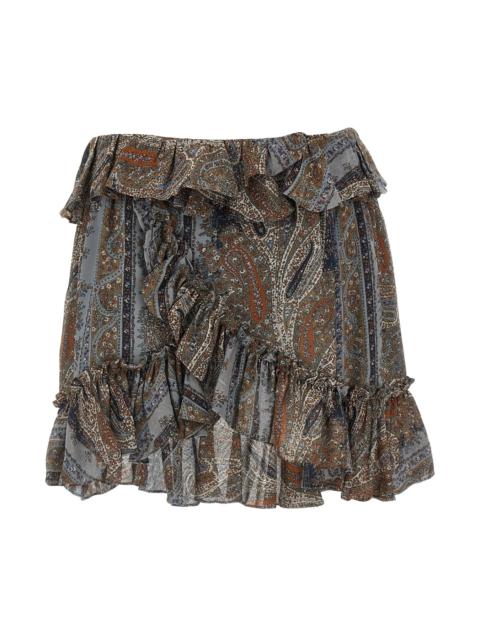 SAINT LAURENT All over print skirt