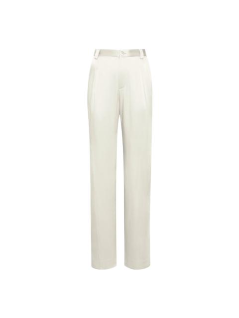 LAPOINTE Cream Satin Relaxed Pant