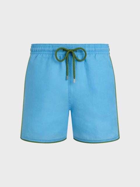 Vilebrequin MEN LINEN SWIM SHORTS SOLID