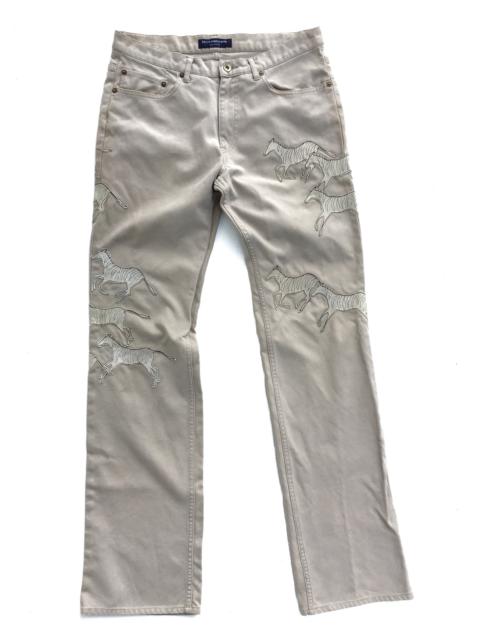 Other Designers Japanese Brand - KEITA MARUYAMA Zebra Patches Cotton Trousers Pants