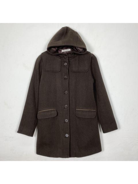 Other Designers Vintage BLUE Duffle Coat Wool J0198